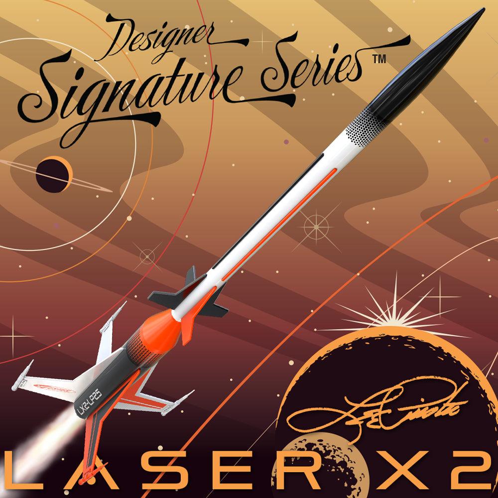 Estes Laser X2 Lee Piester Designer Signature Series Model Rocket