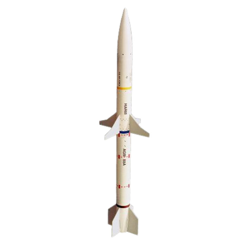 Harm AGM-88A Model Rocket from The Launch Pad