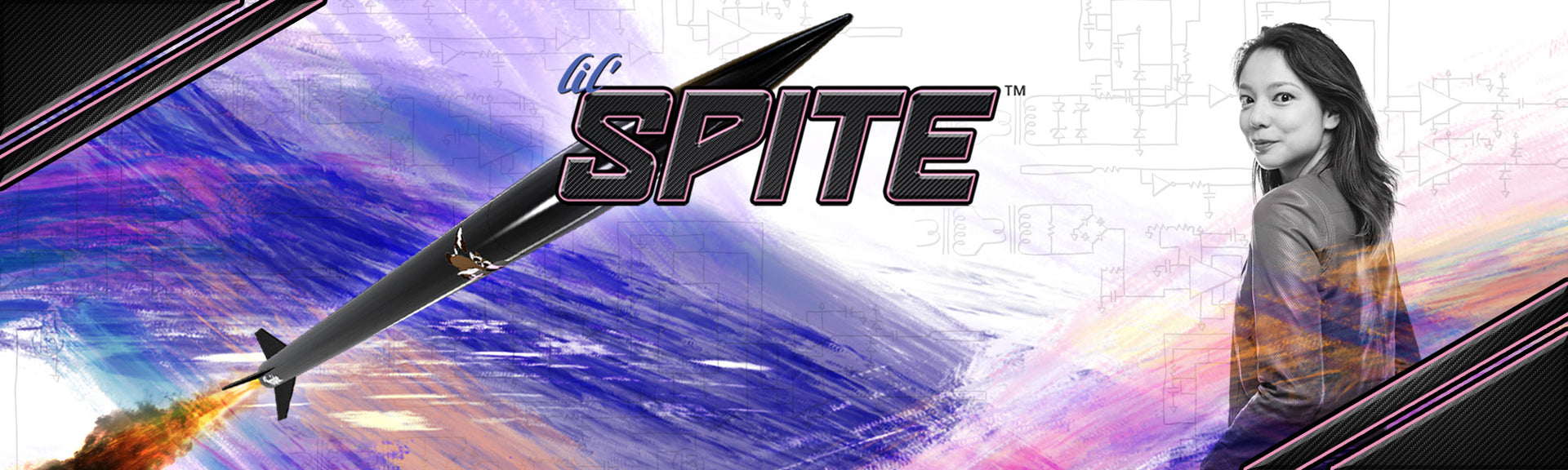 Estes Lil Spite Model Rocket collaboration with Xyla Foxlin - Web Banner 