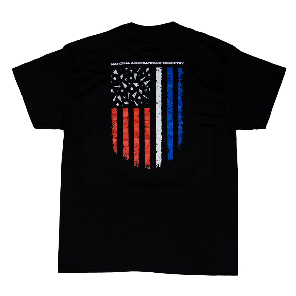 National Association of Rocketry Flag Shirt - Back