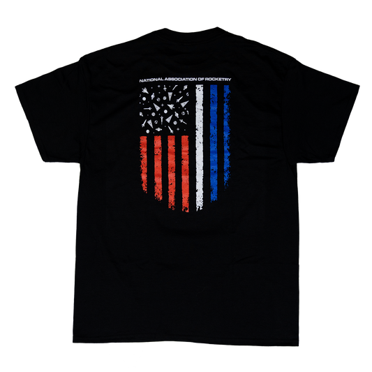 National Association of Rocketry Flag Shirt - Back 