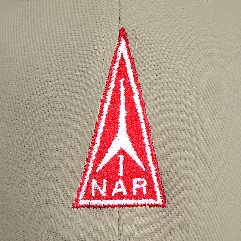 National Association of Rocketry Cap Embroidered Logo Up Close
