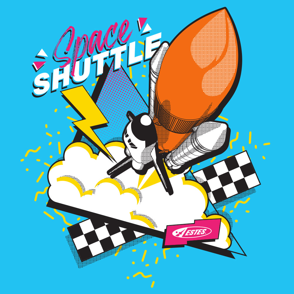Estes Space Shuttle T-Shirt Design Detail