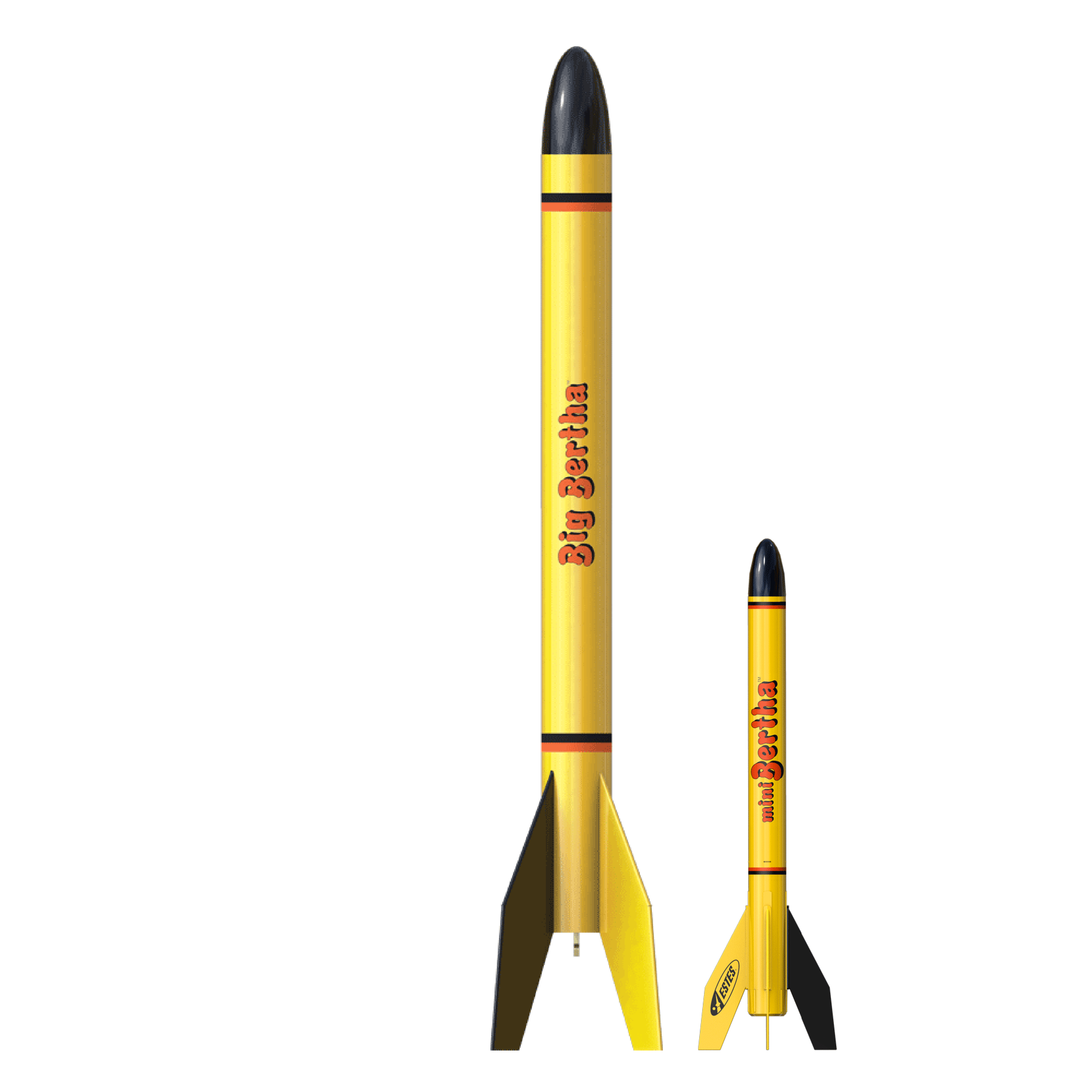 Estes Big and Mini Bertha Rockets