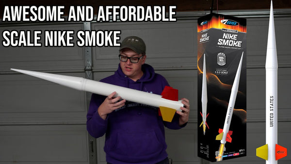 Estes Pro Series II Nike Smoke Model Rocket Build Video Thumbnail