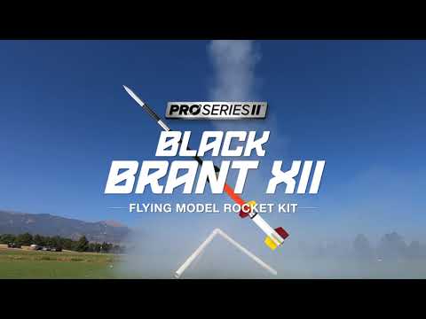 The Estes Black Brant XII Flying Model Rocket Kit