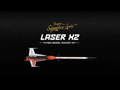Estes Laser X2 Designer Series Model Rocket - A Rocket Reimagined
