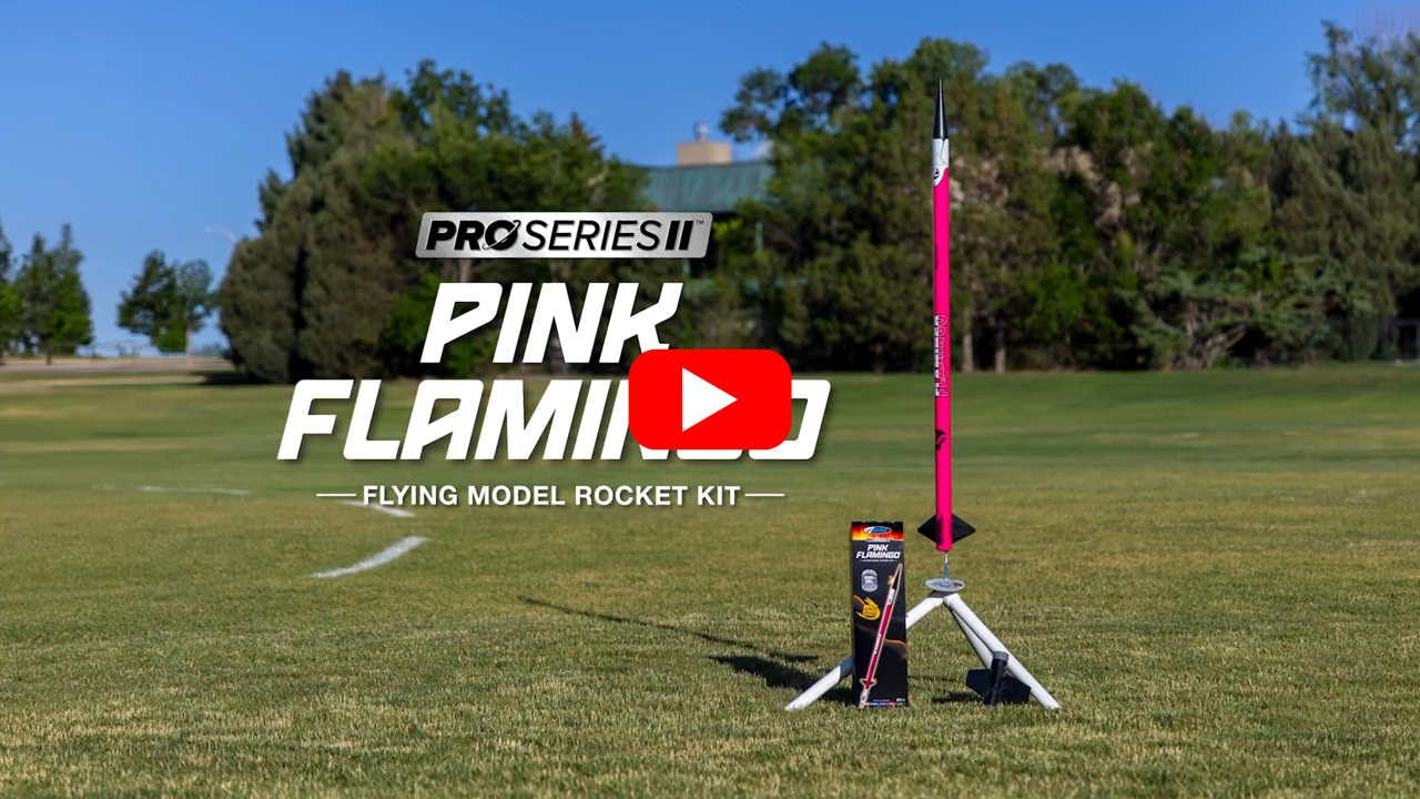 Estes Pro Series II Pink Flamingo Model Rocket Hype Reel