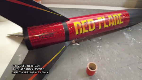 Estes Red Flare Model Rocket Build Video Thumbnail