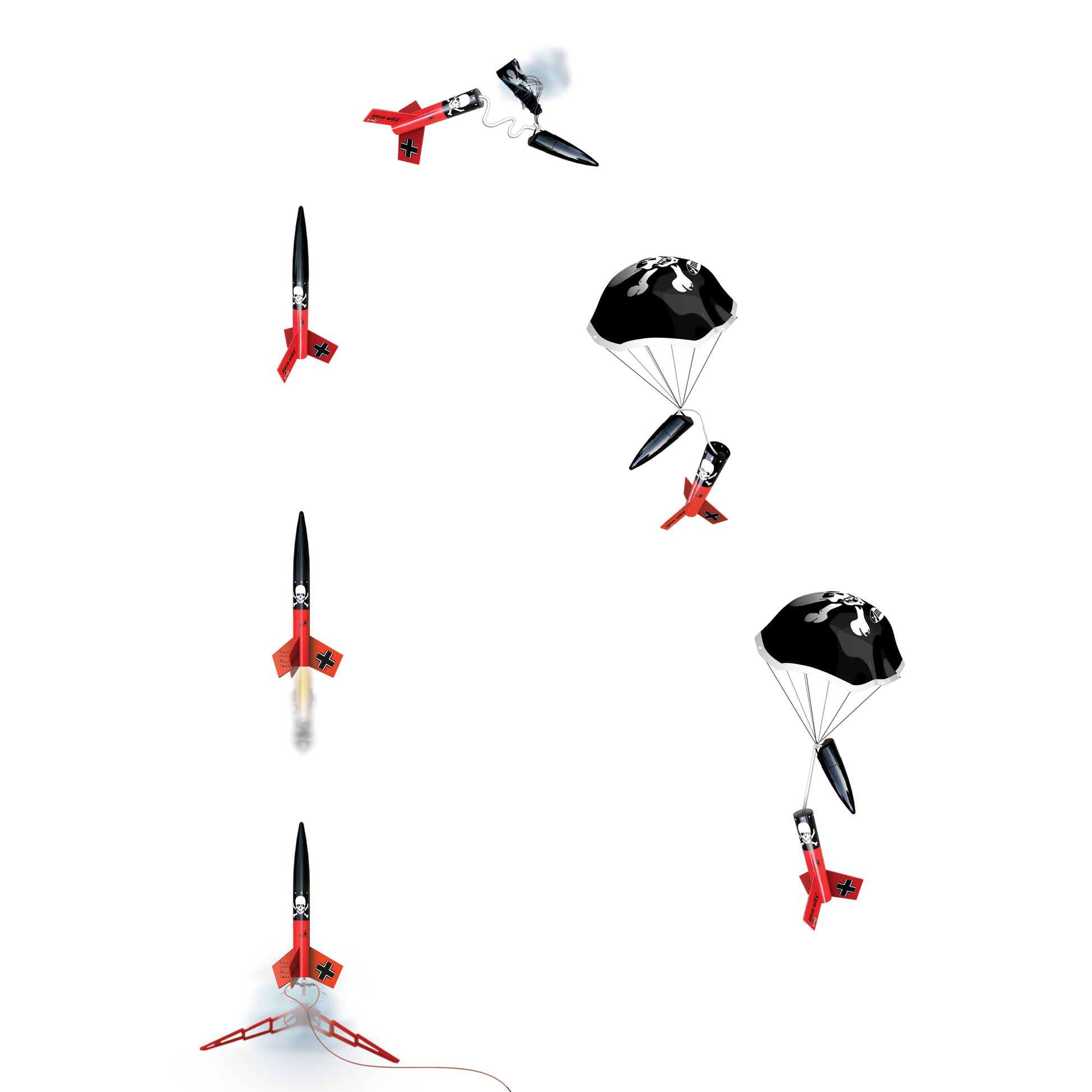 Der Red Max Rocket Flight Sequence
