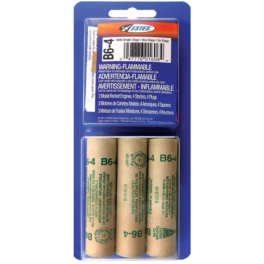 B64 Rocket Engine 3pack Estes Rockets