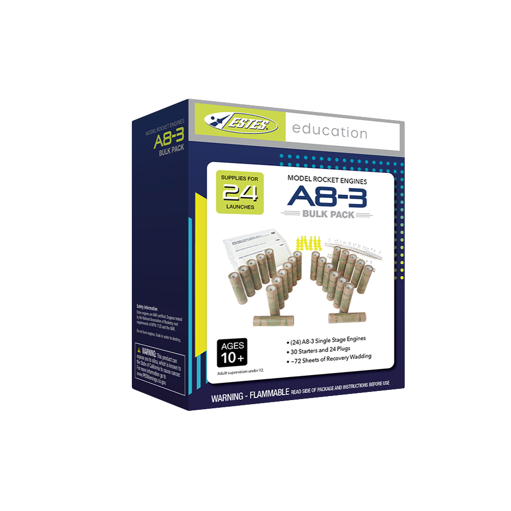 A83 Engine Bulk Pack Model Rocket Engines for Group Launches Estes