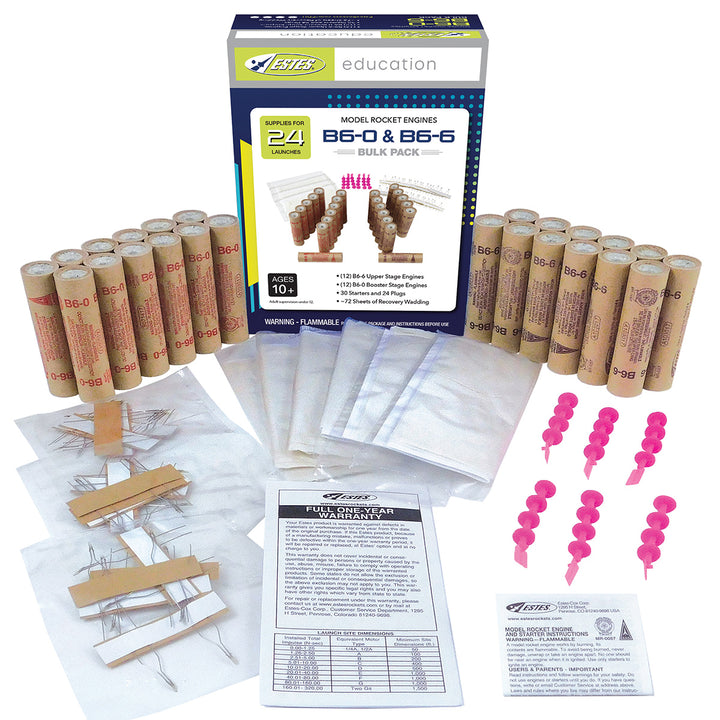 Estes B Model Rocket Engines - 18mm Mid-Power Motors | Estes Rockets