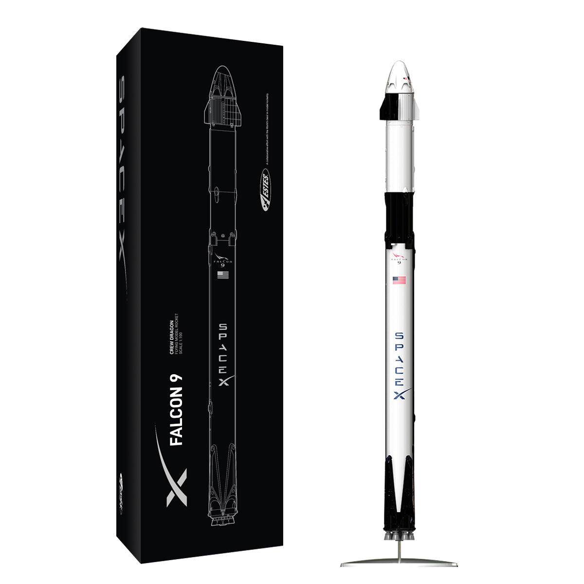 Falcon 9 Rocket Engine Components SpaceX Falcon 9 - Scale Replica Model Rocket | Estes Rockets