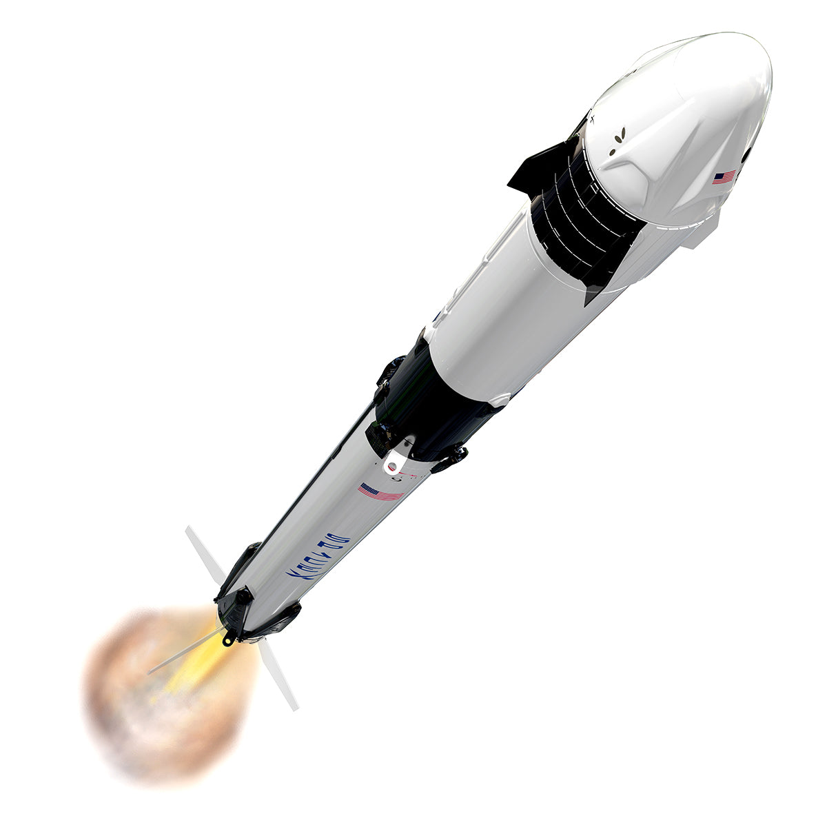 Falcon 9 Rocket Engine Components SpaceX Falcon 9 Model Rocket - Estes Rockets