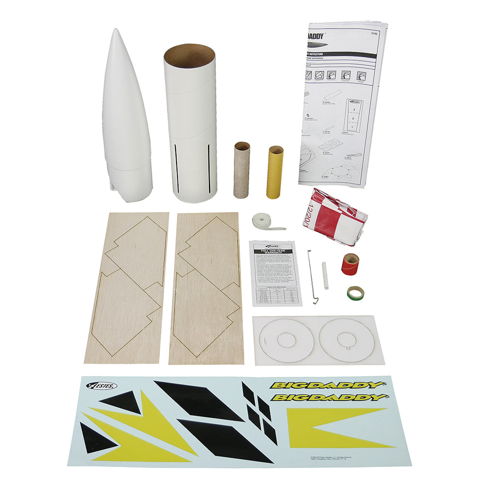 Big Daddy™ Model Rocket Kit - High Power Estes Rocket up to 900 ft ...