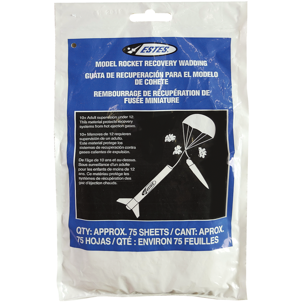 Recovery Wadding - Flame Resistant Parachute Protection for Model ...