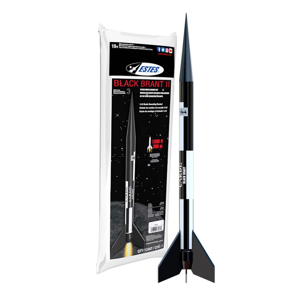 Black Acrylic Paint - Estes Rockets