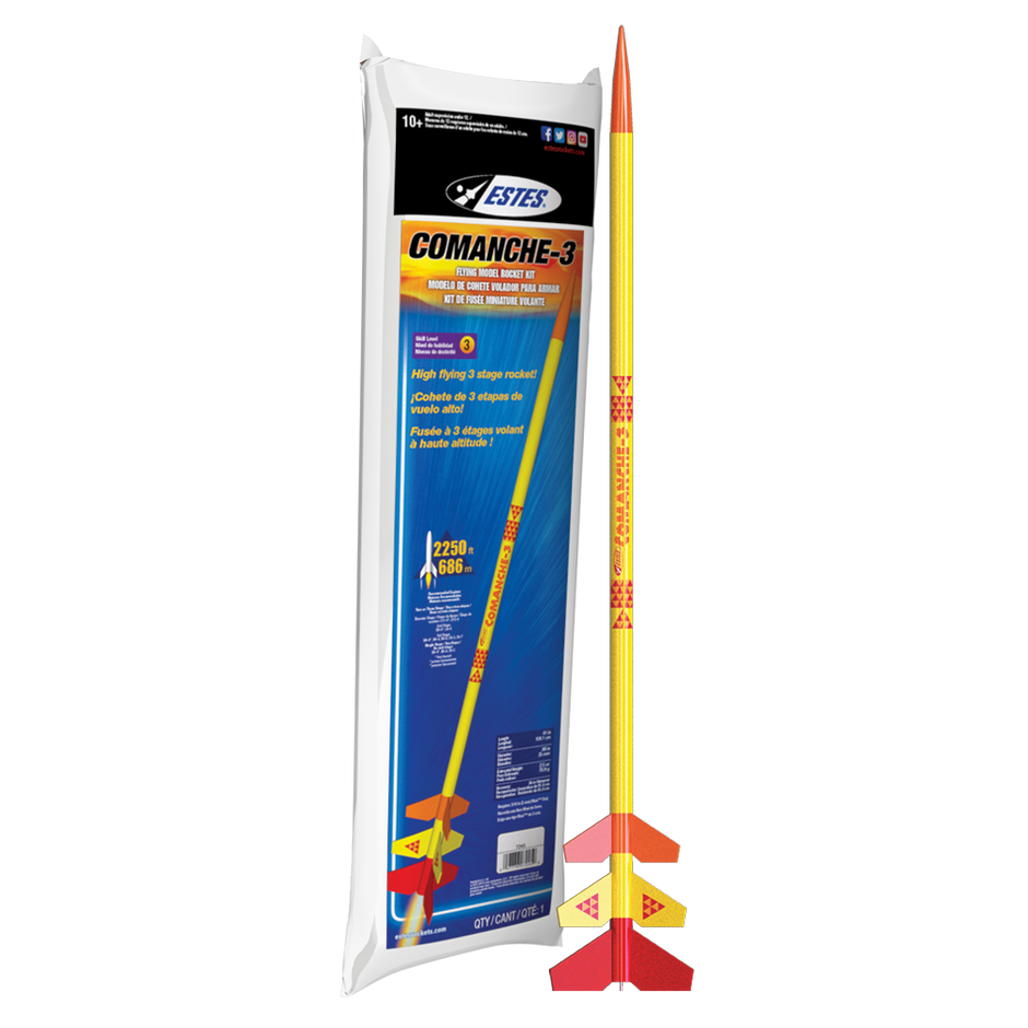 Comanche Engine Estes C6-0 Engines - Booster Stage Model Rocket Motors | Estes Rockets