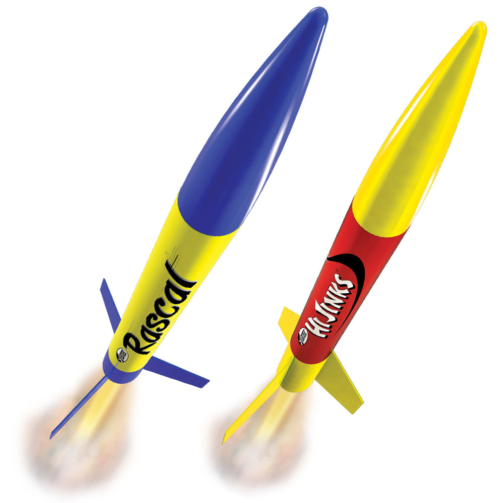 Rascal™ & HiJinks™ Launch Set - Ready to Fly Model Rockets with Launch ...