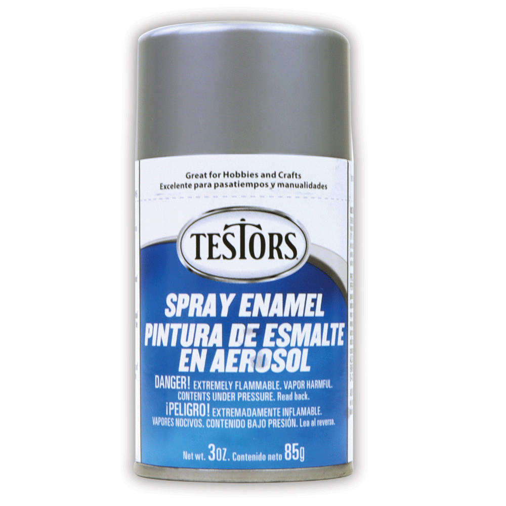 Testors Spray Enamel 3oz - Metallic Silver
