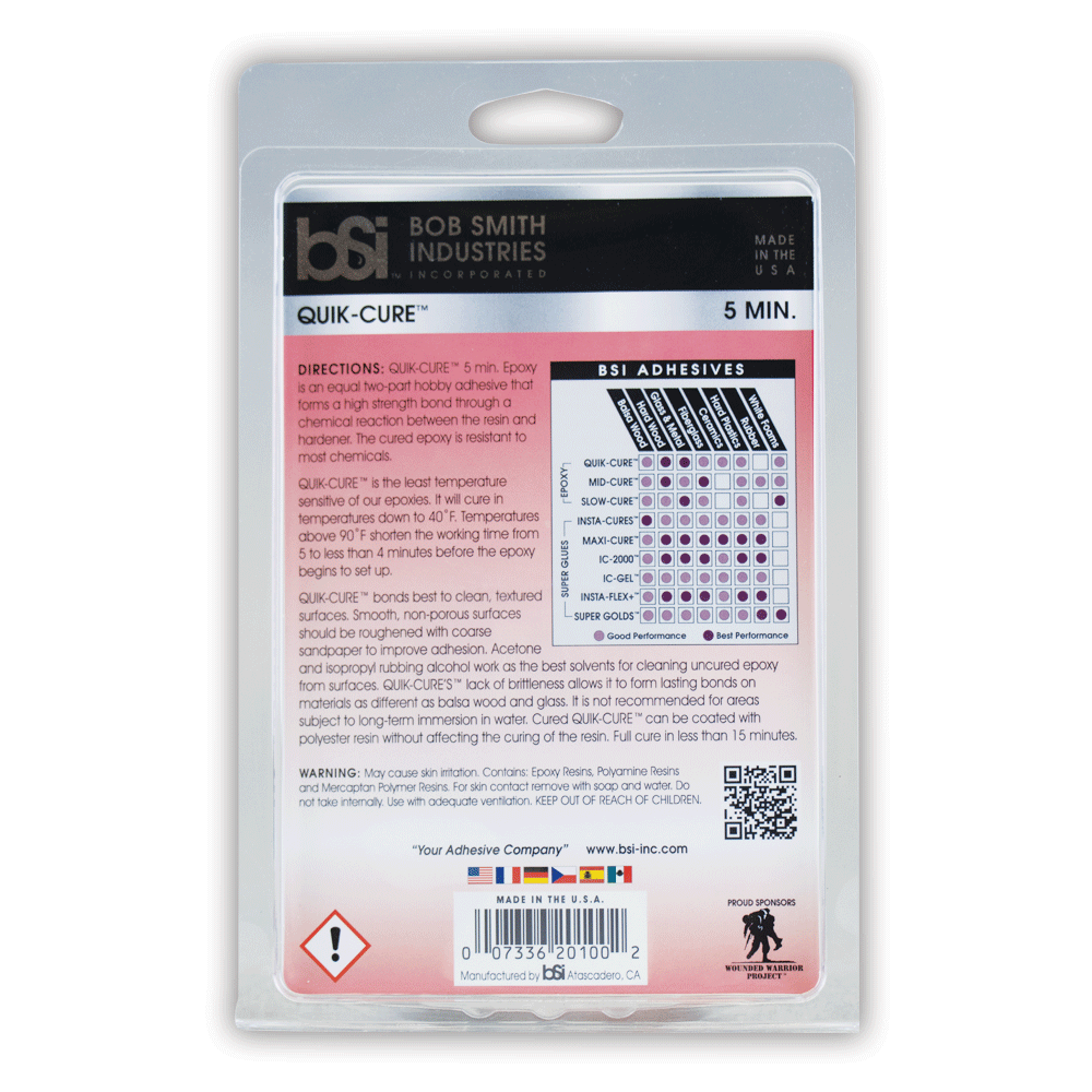 Quik Cure Epoxy (5 Minutes) - Estes Rockets