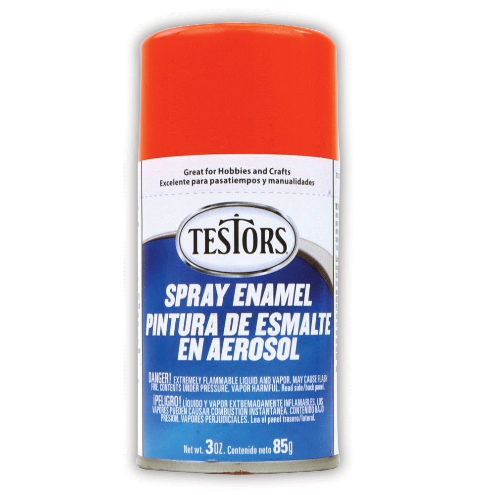  Testors Enamel Paint .25oz, Orange Fluorescent : Tools