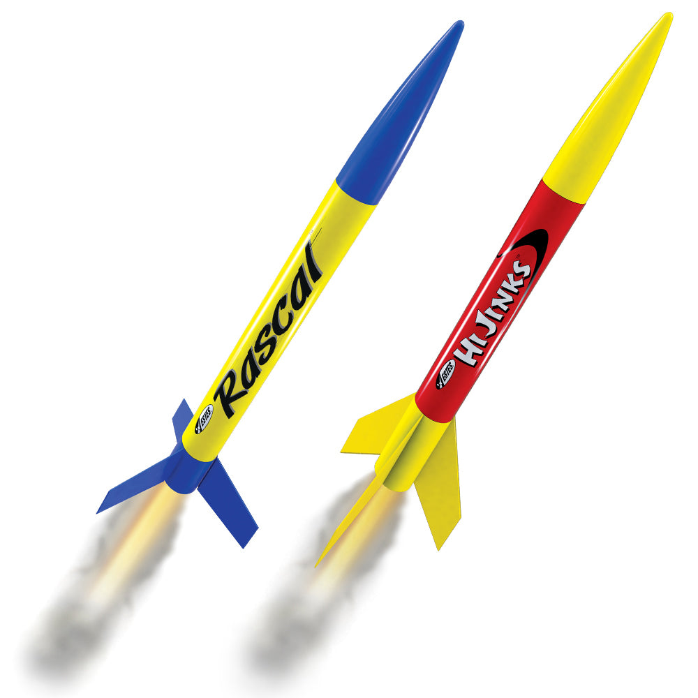 Rascal™ & HiJinks™ Launch Set - Ready to Fly Model Rockets with Launch ...