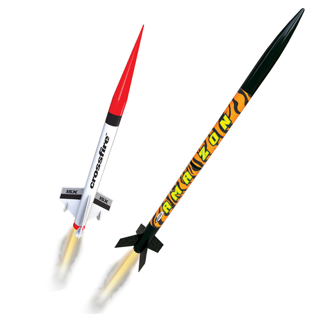 Tandem-X™ Launch Set with Amazon & Crossfire Rockets | Estes Rockets