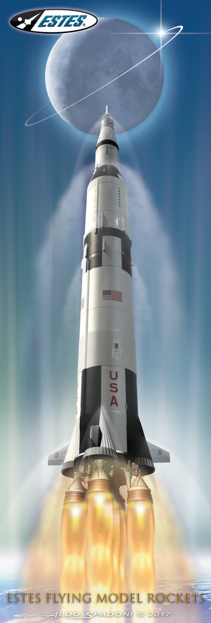 Saturn V (1:200 scale) Ready to Fly