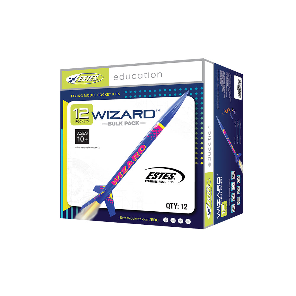 thumbnail image 2 of Estes Wizard Rocket Bulk Pack - 12 Rockets For Group Launches - Model Rocket Kit 2 of 13